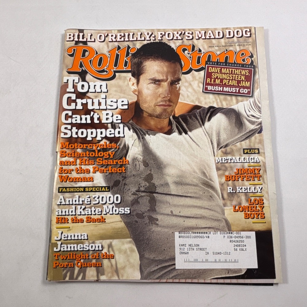 Rolling Stone Magazine Issue 956 Sept 2 2004 Tom Cruise Metallica Andre 3000